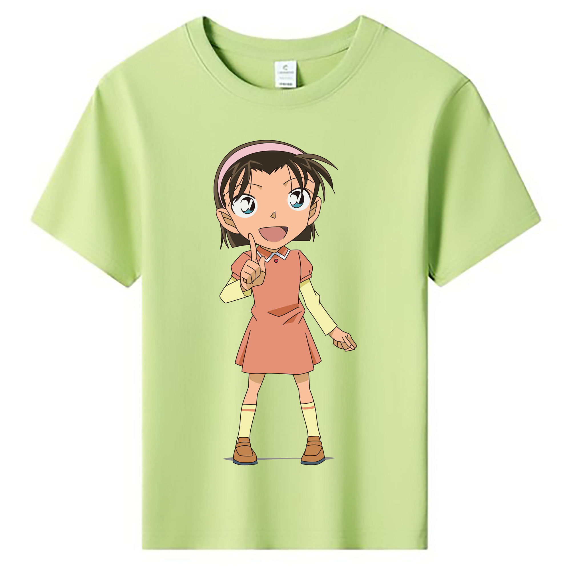 （画像用） 名探偵コナン 吉田 歩美 よしだ あゆみ Detective Conan my Yeager 綿100％キッズTシャツ（フロントプリント）